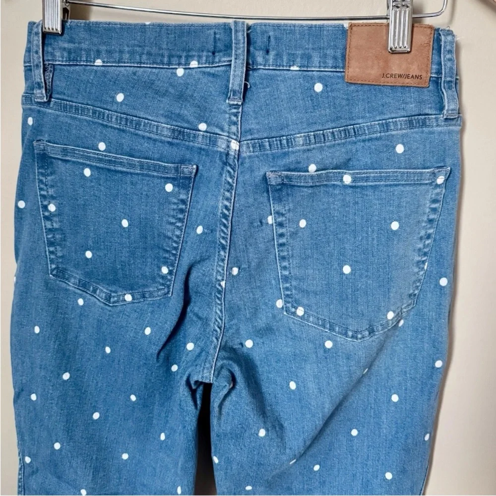 J Crew Polka Dot Denim Jeans Womens Size 26
